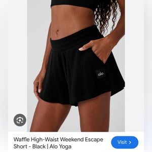 Alo Yoga Waffle High Waist Weekend Resort Shorts